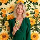 ONEFLOW Flower Cover Samsung Galaxy A52 5G Blumen Muster – Produktbild 3