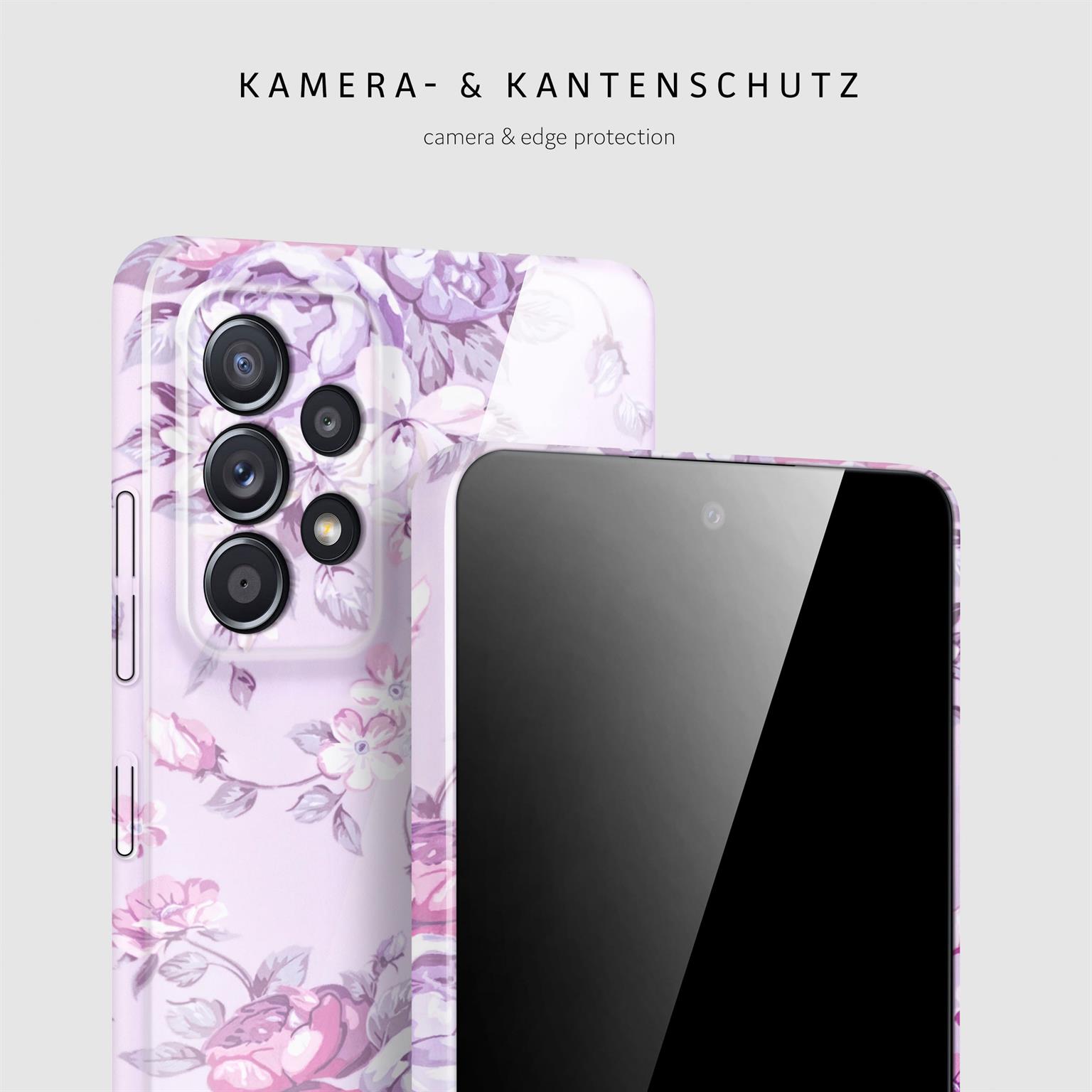 ONEFLOW Flower Cover Samsung Galaxy A52 5G Blumen Muster – Weiteres Produktbild 1