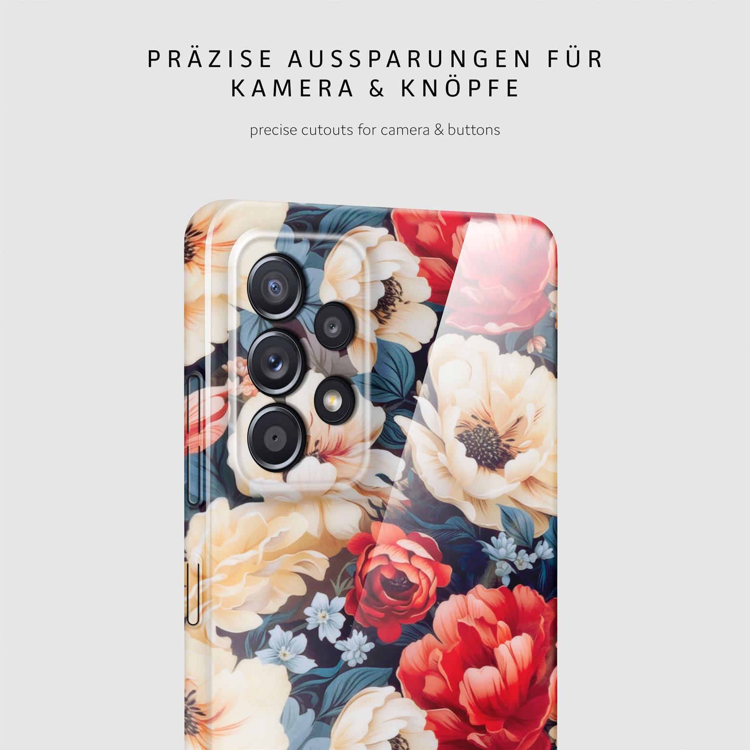 ONEFLOW Flower Cover Samsung Galaxy A52 Blumen Muster – Weiteres Produktbild 7 ONEFLOW Flower Cover Samsung Galaxy A52 Blumen Muster – Weiteres Produktbild 7