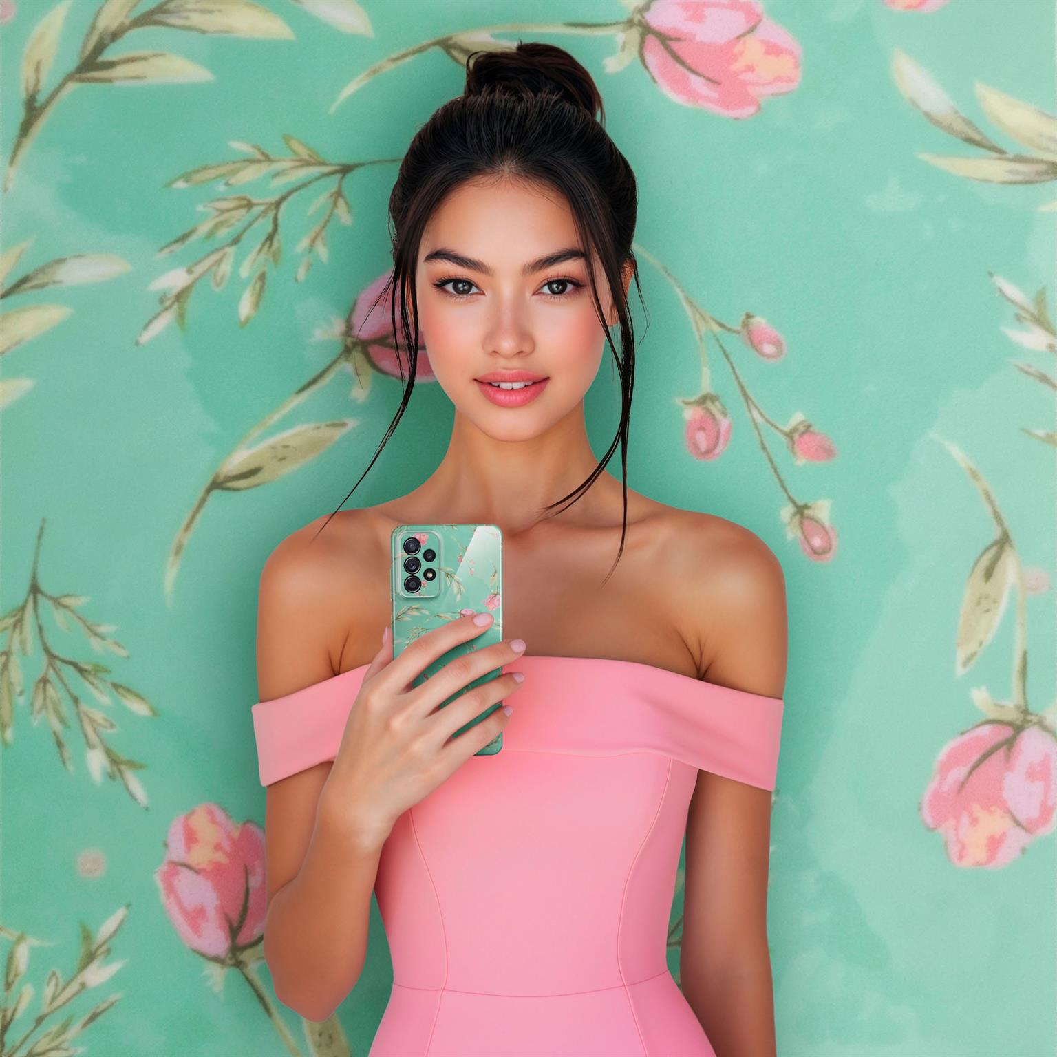 ONEFLOW Flower Cover Samsung Galaxy A52s 5G Blumen Muster – Weiteres Produktbild 2