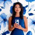ONEFLOW Flower Cover Samsung Galaxy A54 5G Blumen Muster – Weiteres Produktbild 3