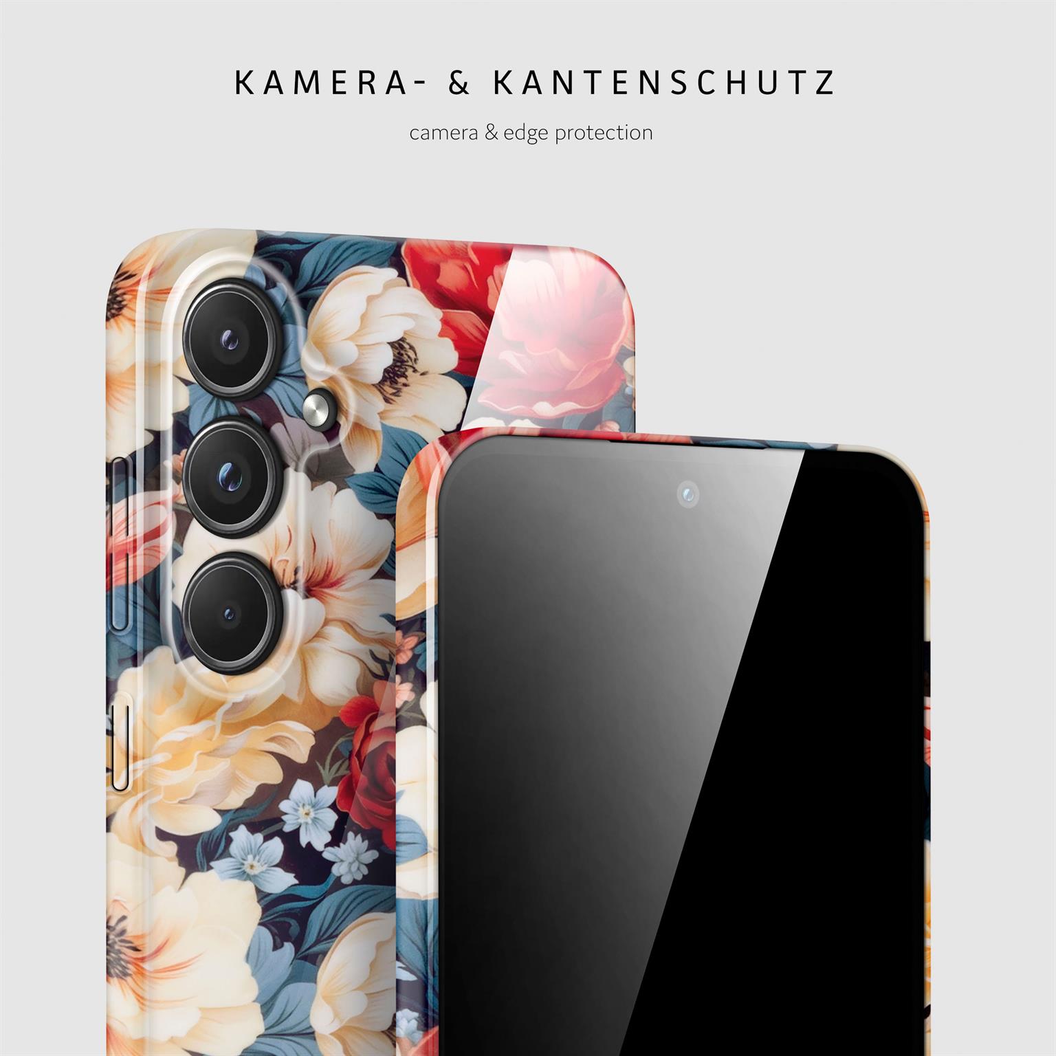 ONEFLOW Flower Cover Samsung Galaxy A55 5G Blumen Muster – Weiteres Produktbild 2