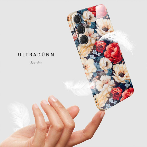 ONEFLOW Flower Cover Samsung Galaxy A55 5G Blumen Muster – Weiteres Produktbild 5