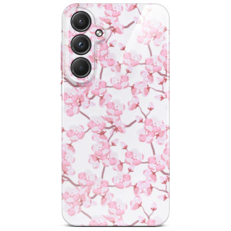 ONEFLOW Flower Cover Samsung Galaxy A55 5G Blumen Muster – Sakura Breeze
