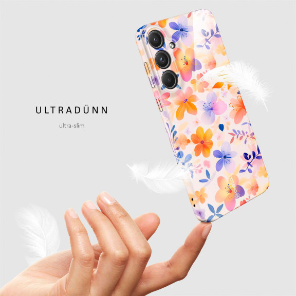 ONEFLOW Flower Cover Samsung Galaxy A55 5G Blumen Muster – Weiteres Produktbild 5