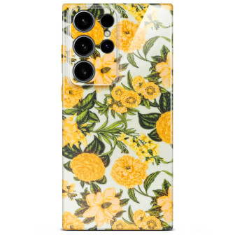 ONEFLOW Flower Cover Samsung Galaxy S24 Ultra Blumen Muster – Sunny Melody ONEFLOW Flower Cover Samsung Galaxy S24 Ultra Blumen Muster – Sunny Melody