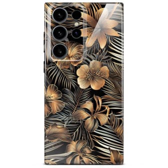 ONEFLOW Flower Cover Samsung Galaxy S24 Ultra Blumen Muster – Exotic Glow ONEFLOW Flower Cover Samsung Galaxy S24 Ultra Blumen Muster – Exotic Glow