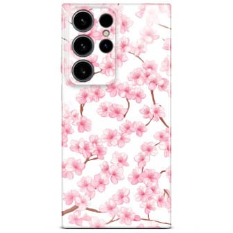 ONEFLOW Flower Cover Samsung Galaxy S24 Ultra Blumen Muster – Sakura Breeze ONEFLOW Flower Cover Samsung Galaxy S24 Ultra Blumen Muster – Sakura Breeze