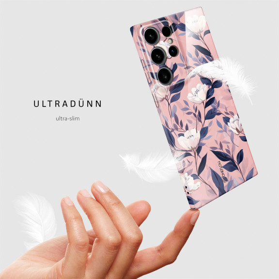 ONEFLOW Flower Cover Samsung Galaxy S24 Ultra Blumen Muster – Weiteres Produktbild 5