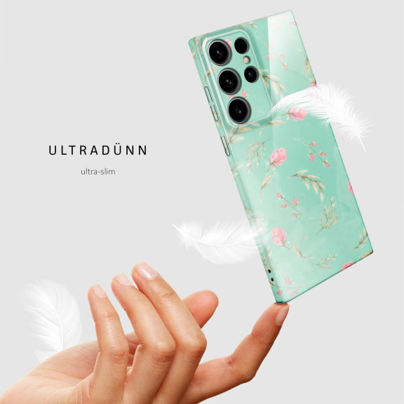 ONEFLOW Flower Cover Samsung Galaxy S24 Ultra Blumen Muster – Weiteres Produktbild 5