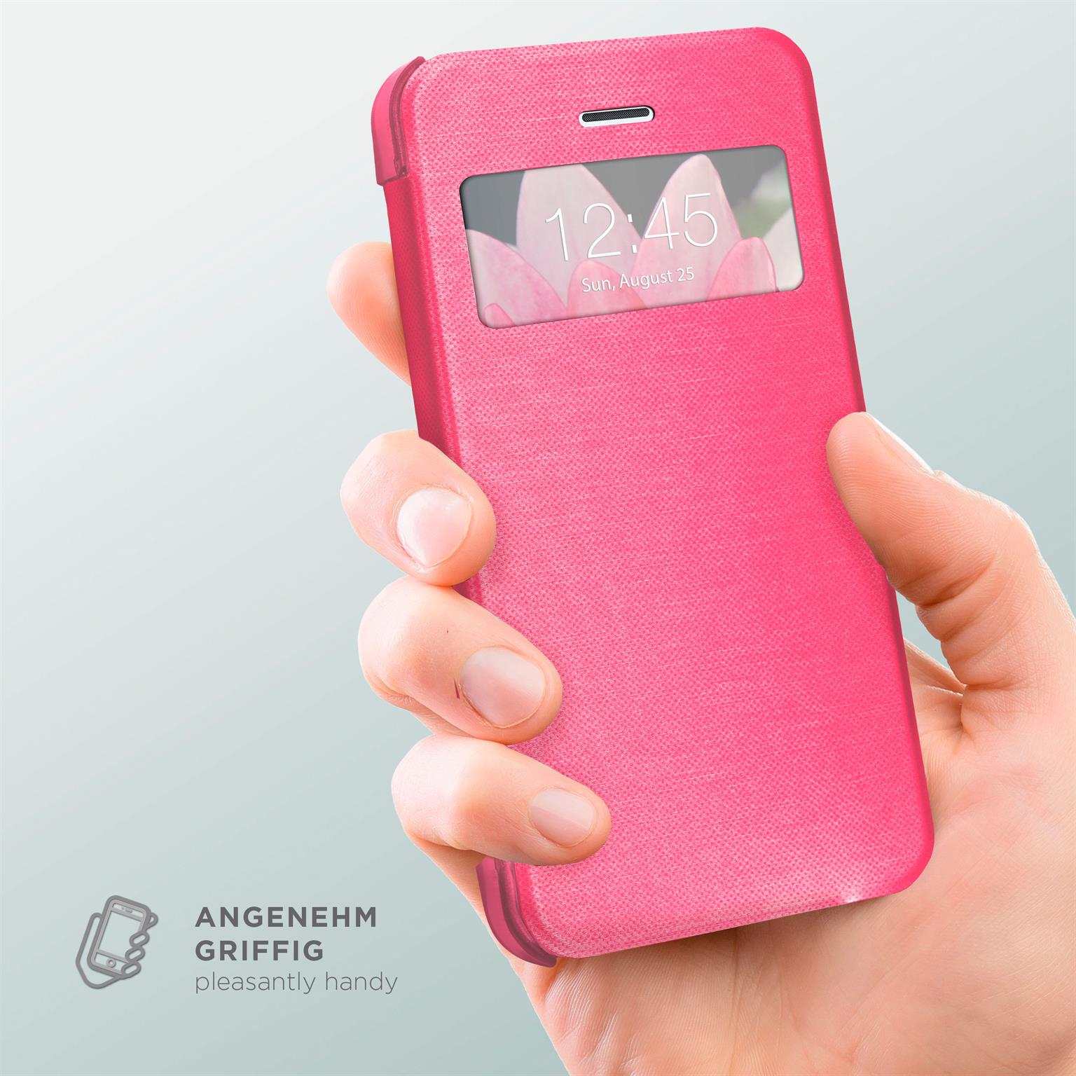 moex Focus Case für iPhone 5s – Klapphülle mit Sichtfenster – Handytasche mit Rundumschutz – Weiteres Produktbild 3