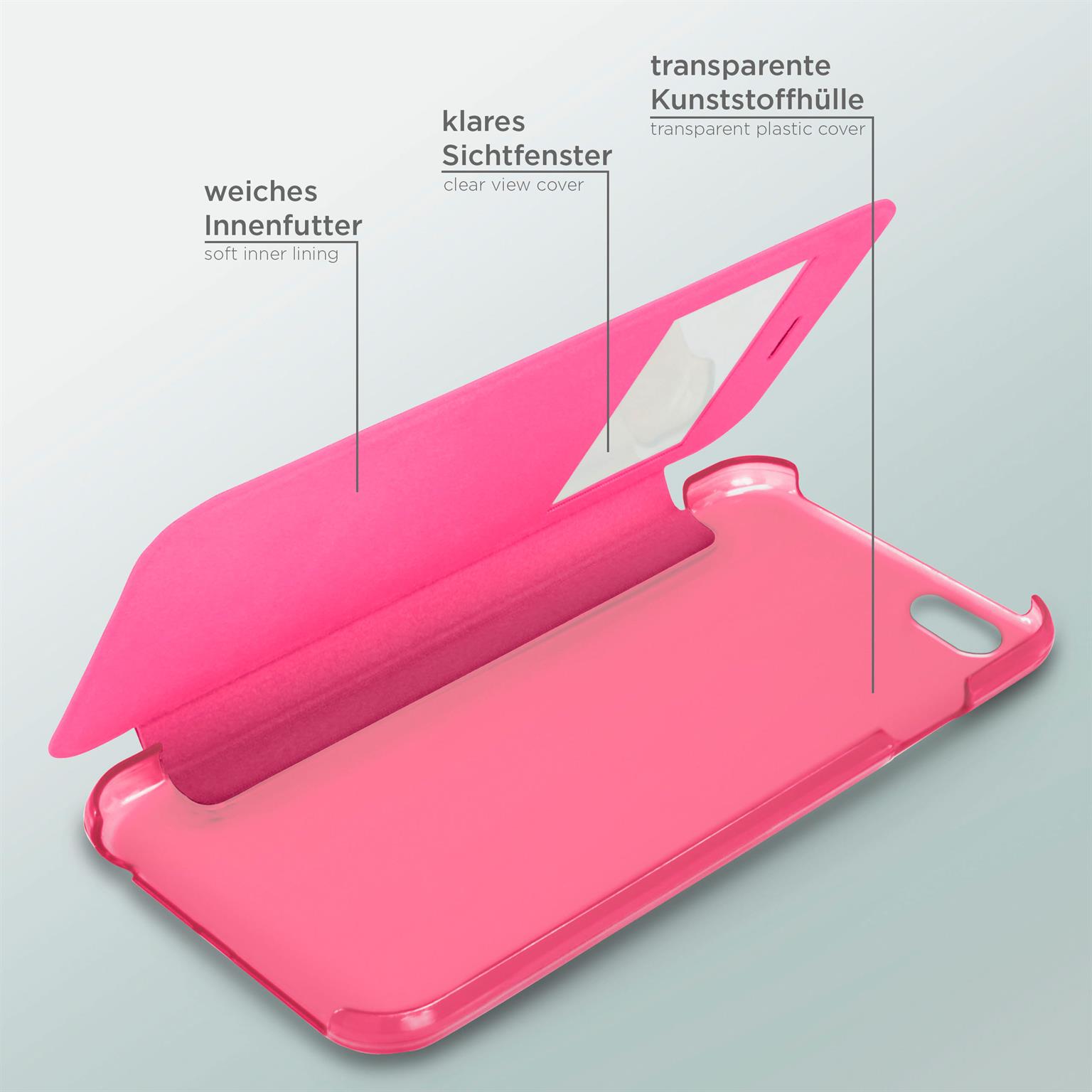 moex Focus Case für iPhone 5s – Klapphülle mit Sichtfenster – Handytasche mit Rundumschutz – Weiteres Produktbild 4