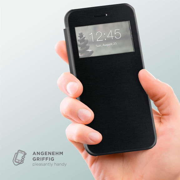moex Focus Case für iPhone 6s – Klapphülle mit Sichtfenster – Handytasche mit Rundumschutz – Weiteres Produktbild 3