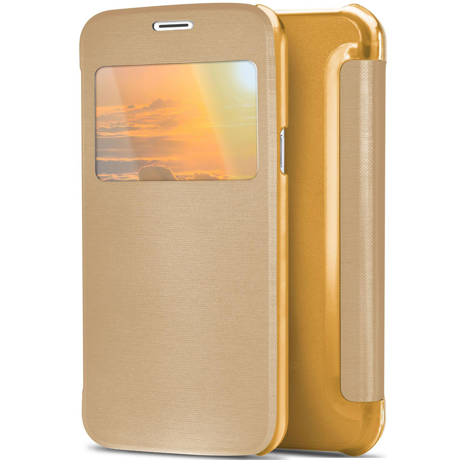 moex Focus Case für iPhone 8 – Klapphülle mit Sichtfenster – Handytasche mit Rundumschutz – Weiteres Produktbild 1