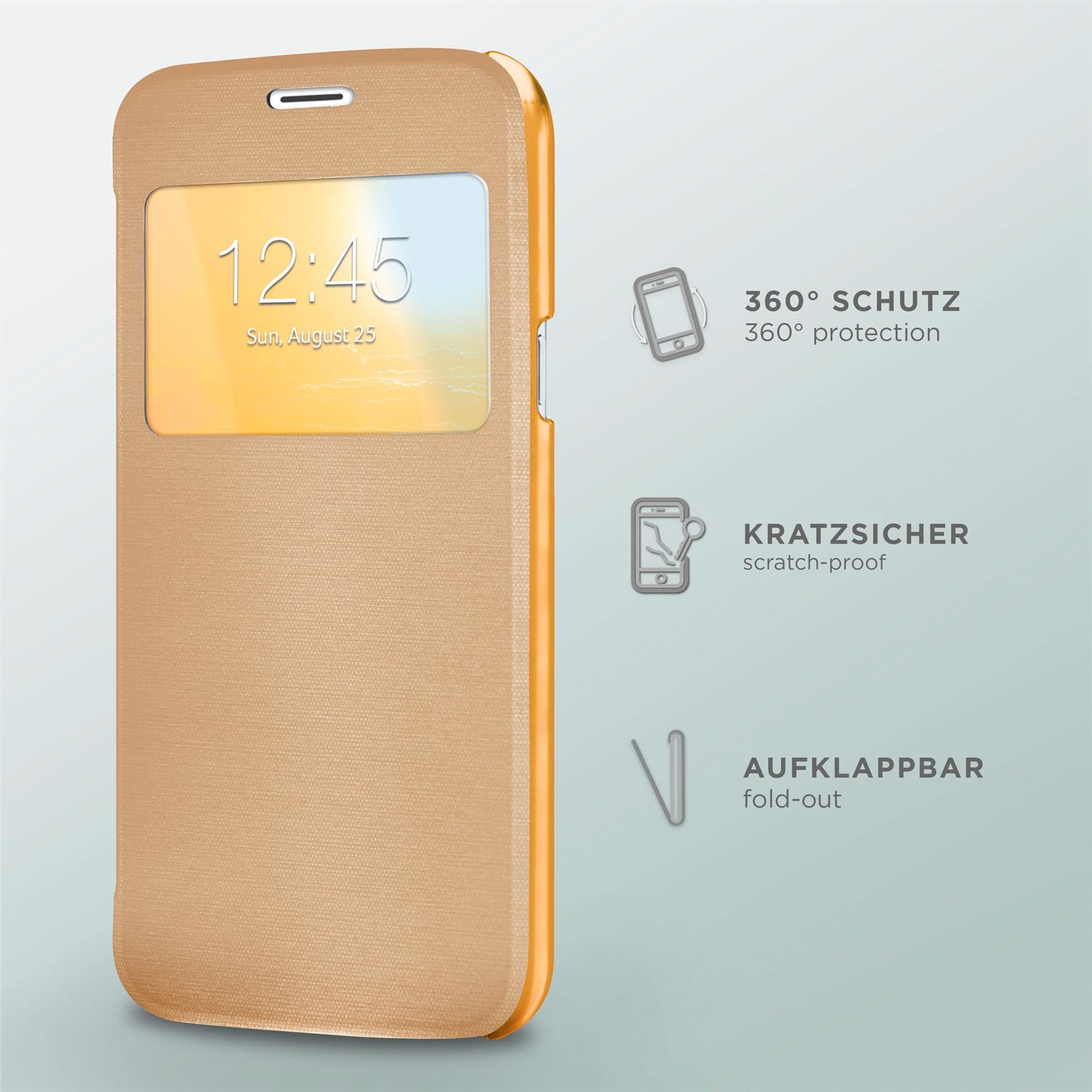 moex Focus Case für iPhone 8 – Klapphülle mit Sichtfenster – Handytasche mit Rundumschutz – Weiteres Produktbild 2
