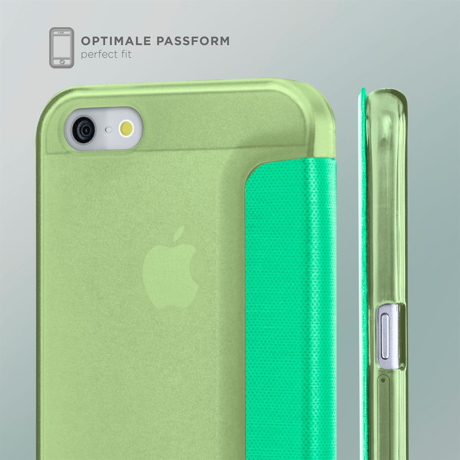 moex Focus Case für iPhone SE (2016) – Klapphülle mit Sichtfenster – Handytasche mit Rundumschutz – Weiteres Produktbild 5