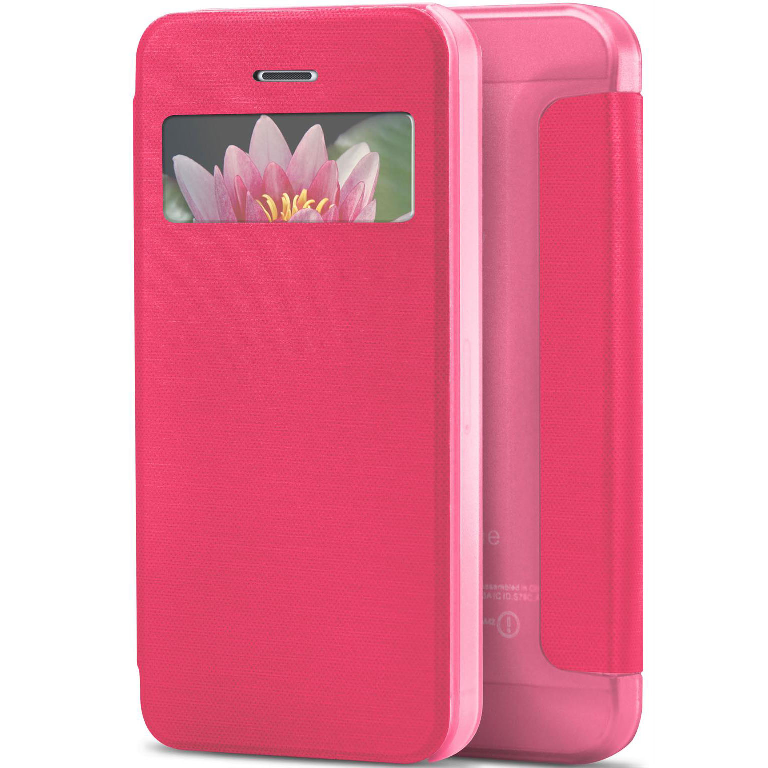 moex Focus Case für iPhone SE (2016) – Klapphülle mit Sichtfenster – Handytasche mit Rundumschutz – Weiteres Produktbild 1