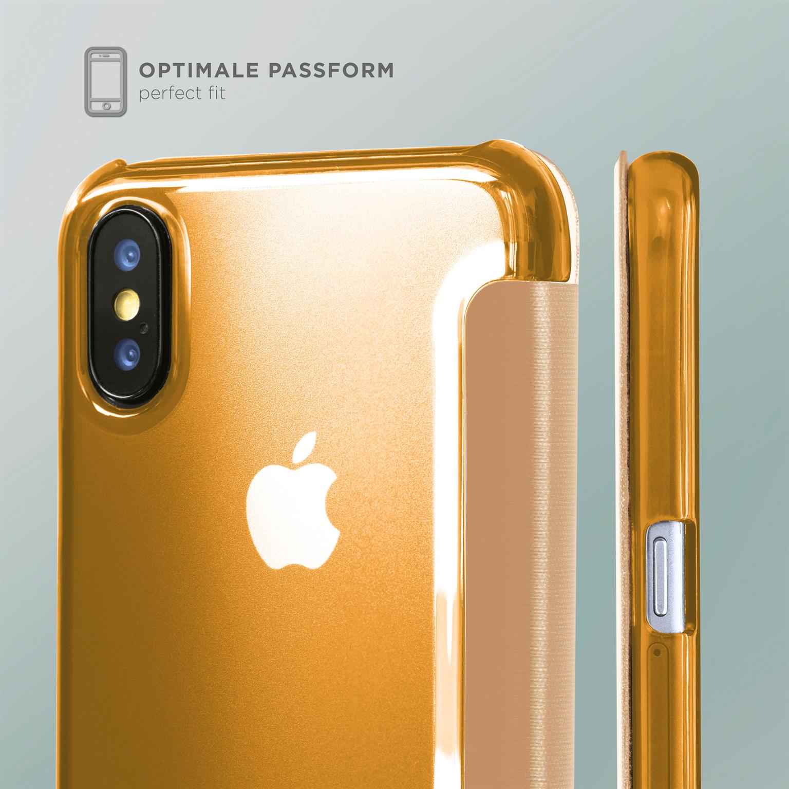 moex Focus Case für iPhone X – Klapphülle mit Sichtfenster – Handytasche mit Rundumschutz – Weiteres Produktbild 4