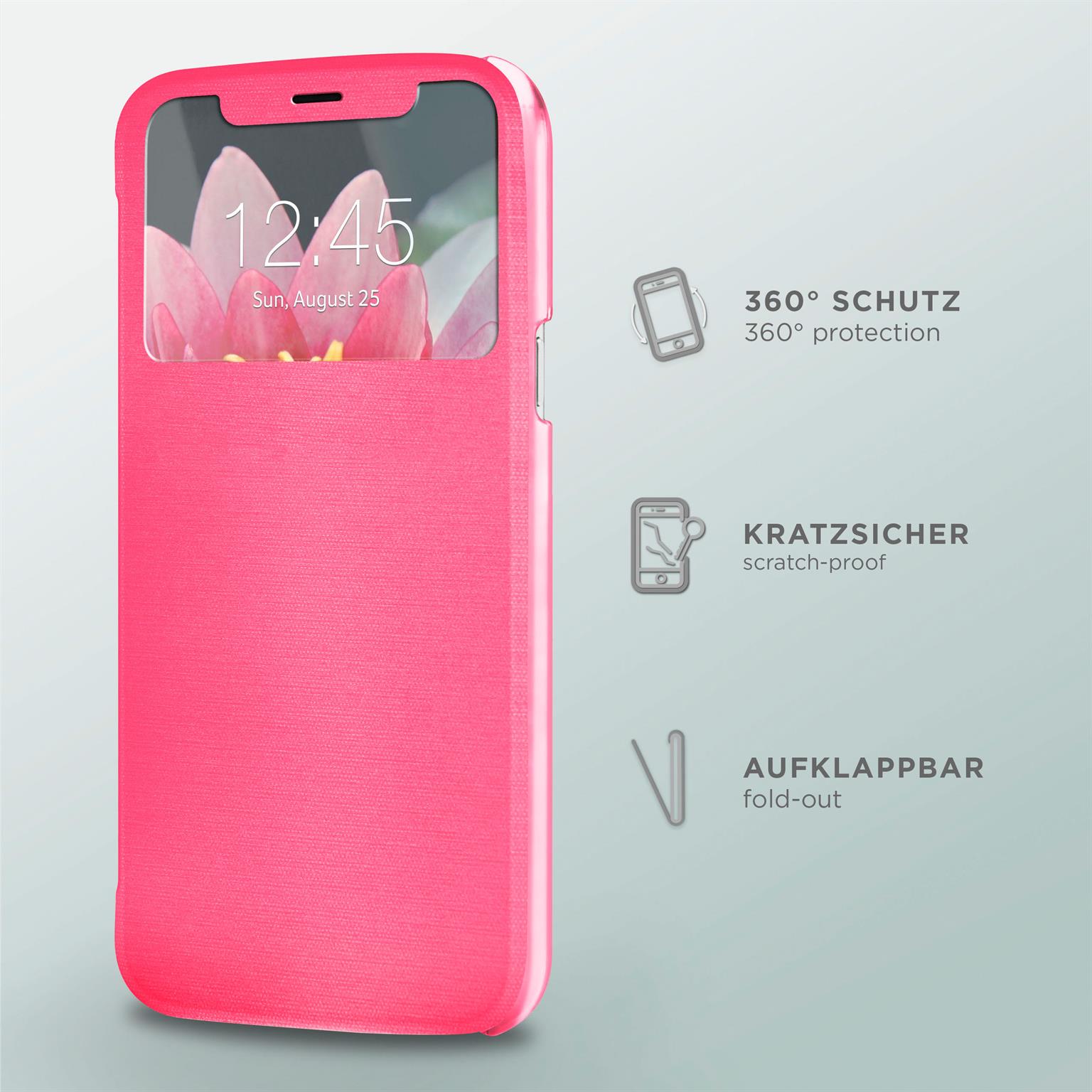 moex Focus Case für iPhone X – Klapphülle mit Sichtfenster – Handytasche mit Rundumschutz – Weiteres Produktbild 1