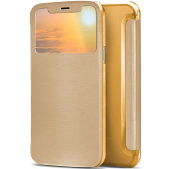 moex Focus Case für iPhone XS – Klapphülle mit Sichtfenster – Handytasche mit Rundumschutz – Rising Sun moex Focus Case für iPhone XS – Klapphülle mit Sichtfenster – Handytasche mit Rundumschutz – Rising Sun