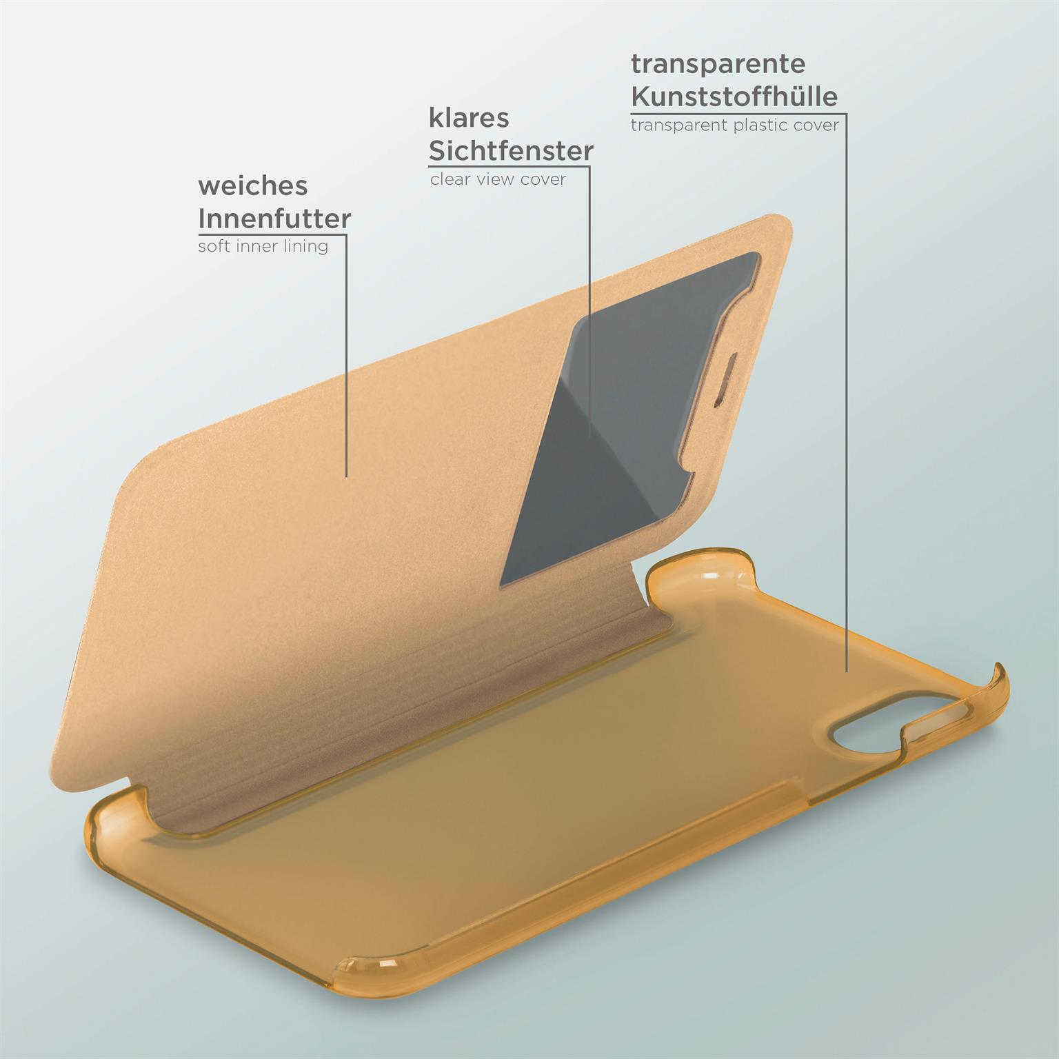 moex Focus Case für iPhone XS – Klapphülle mit Sichtfenster – Handytasche mit Rundumschutz – Weiteres Produktbild 4 moex Focus Case für iPhone XS – Klapphülle mit Sichtfenster – Handytasche mit Rundumschutz – Weiteres Produktbild 4