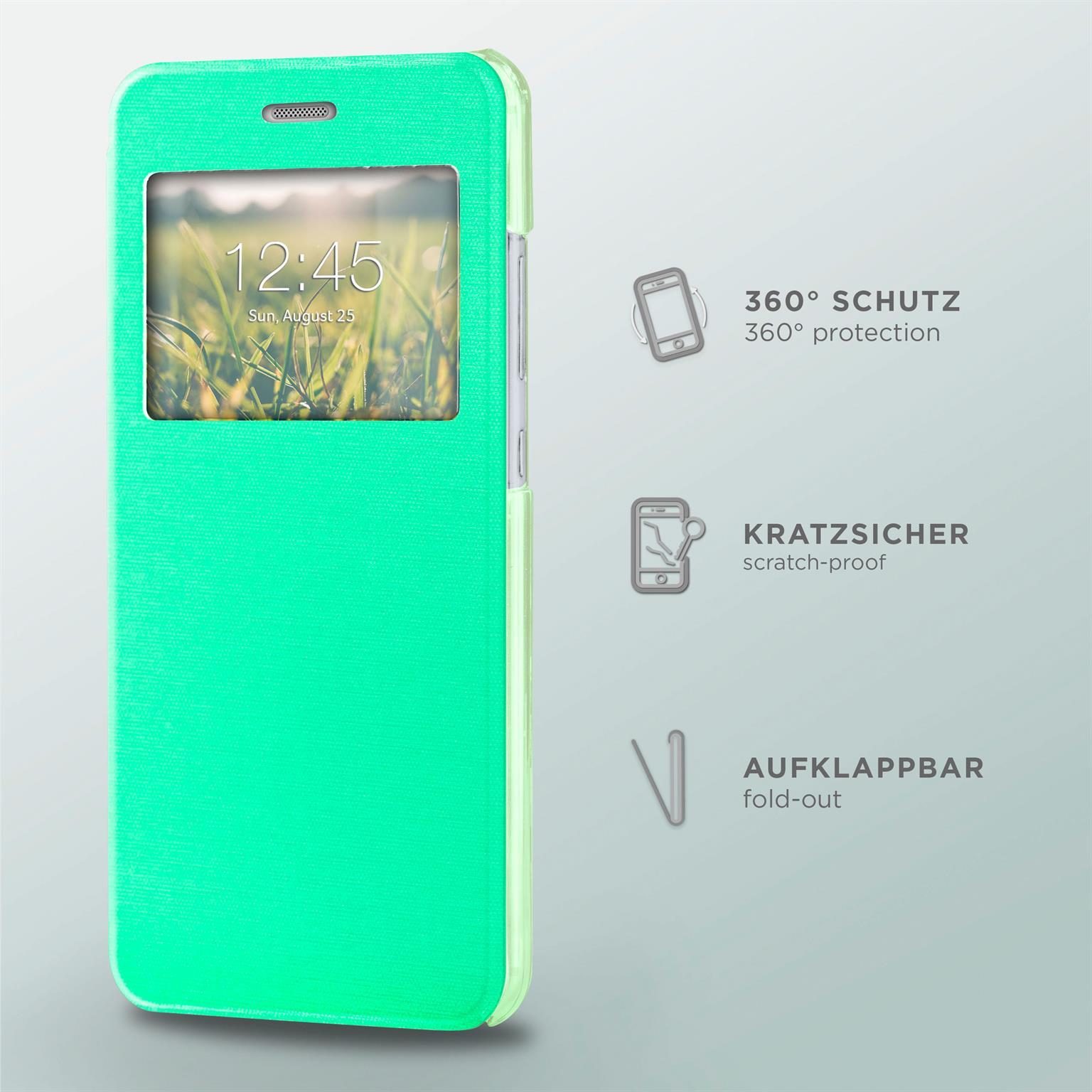 moex Focus Case für Huawei P10 – Klapphülle mit Sichtfenster – Handytasche mit Rundumschutz – Weiteres Produktbild 1