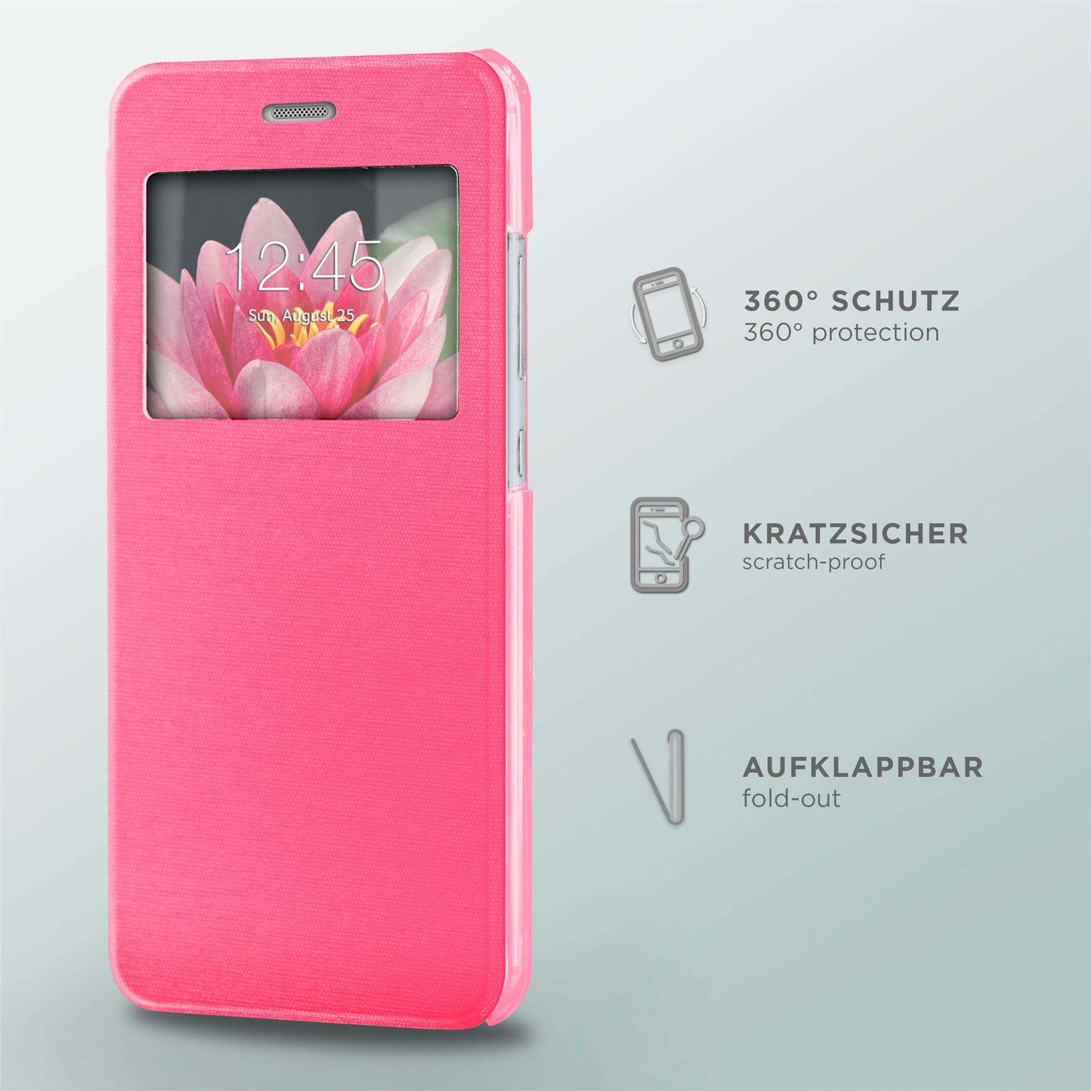 moex Focus Case für Huawei P10 – Klapphülle mit Sichtfenster – Handytasche mit Rundumschutz – Weiteres Produktbild 2 moex Focus Case für Huawei P10 – Klapphülle mit Sichtfenster – Handytasche mit Rundumschutz – Weiteres Produktbild 2