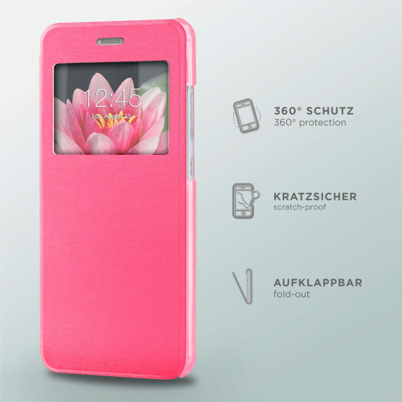 moex Focus Case für Huawei P10 – Klapphülle mit Sichtfenster – Handytasche mit Rundumschutz – Weiteres Produktbild 2 moex Focus Case für Huawei P10 – Klapphülle mit Sichtfenster – Handytasche mit Rundumschutz – Weiteres Produktbild 2