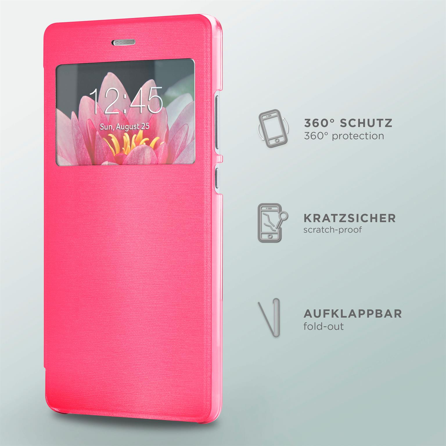 moex Focus Case für Huawei P9 – Klapphülle mit Sichtfenster – Handytasche mit Rundumschutz – Weiteres Produktbild 2 moex Focus Case für Huawei P9 – Klapphülle mit Sichtfenster – Handytasche mit Rundumschutz – Weiteres Produktbild 2