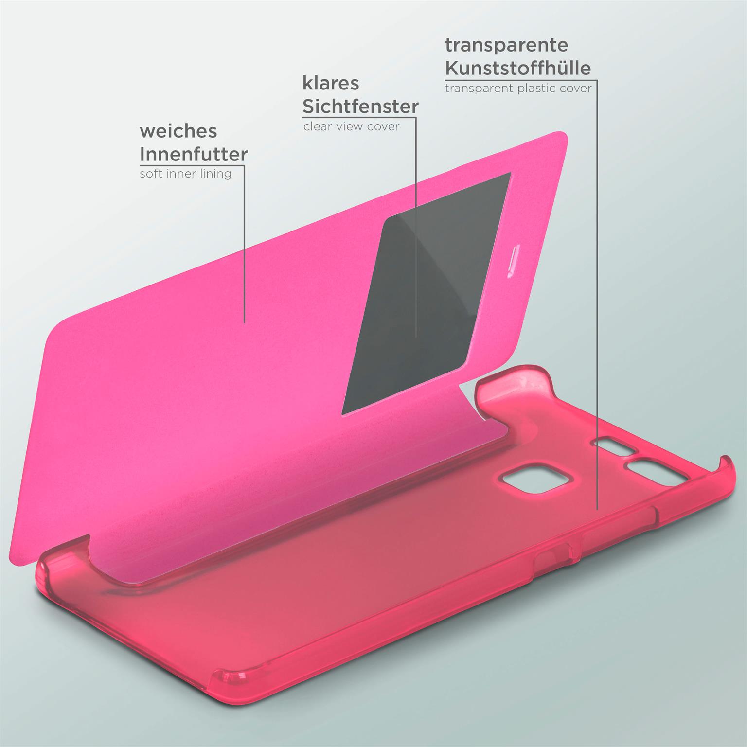 moex Focus Case für Huawei P9 – Klapphülle mit Sichtfenster – Handytasche mit Rundumschutz – Weiteres Produktbild 4 moex Focus Case für Huawei P9 – Klapphülle mit Sichtfenster – Handytasche mit Rundumschutz – Weiteres Produktbild 4