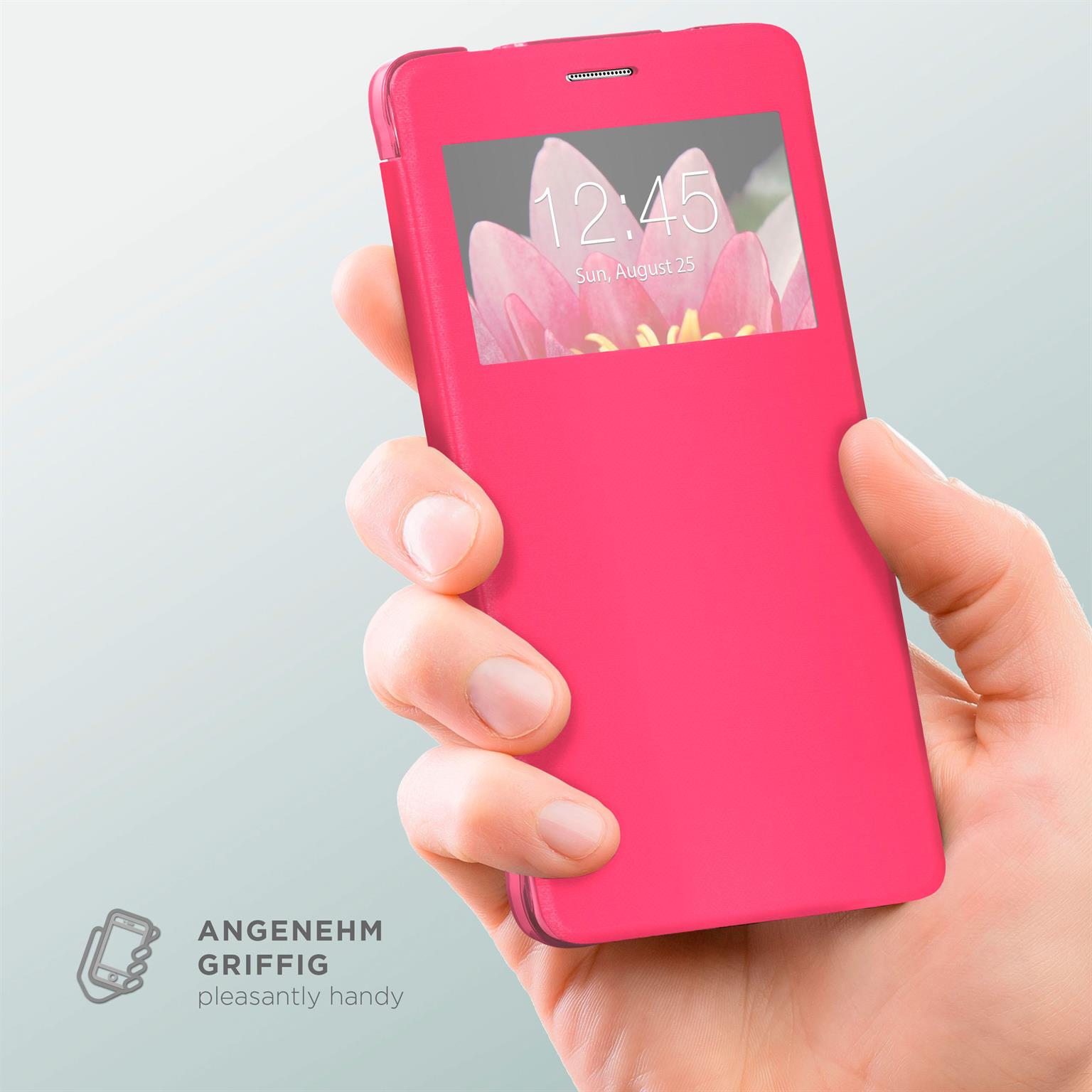 moex Focus Case für Samsung Galaxy A5 (2015) – Klapphülle mit Sichtfenster – Handytasche mit Rundumschutz – Weiteres Produktbild 3 moex Focus Case für Samsung Galaxy A5 (2015) – Klapphülle mit Sichtfenster – Handytasche mit Rundumschutz – Weiteres Produktbild 3