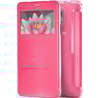 moex Focus Case für Samsung Galaxy Note 4 – Klapphülle mit Sichtfenster – Handytasche mit Rundumschutz – Lotus moex Focus Case für Samsung Galaxy Note 4 – Klapphülle mit Sichtfenster – Handytasche mit Rundumschutz – Lotus