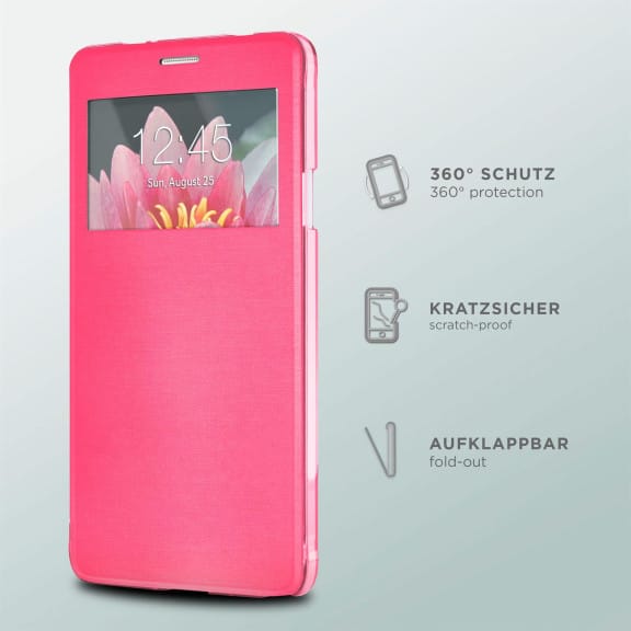 moex Focus Case für Samsung Galaxy Note 4 – Klapphülle mit Sichtfenster – Handytasche mit Rundumschutz – Weiteres Produktbild 2 moex Focus Case für Samsung Galaxy Note 4 – Klapphülle mit Sichtfenster – Handytasche mit Rundumschutz – Weiteres Produktbild 2