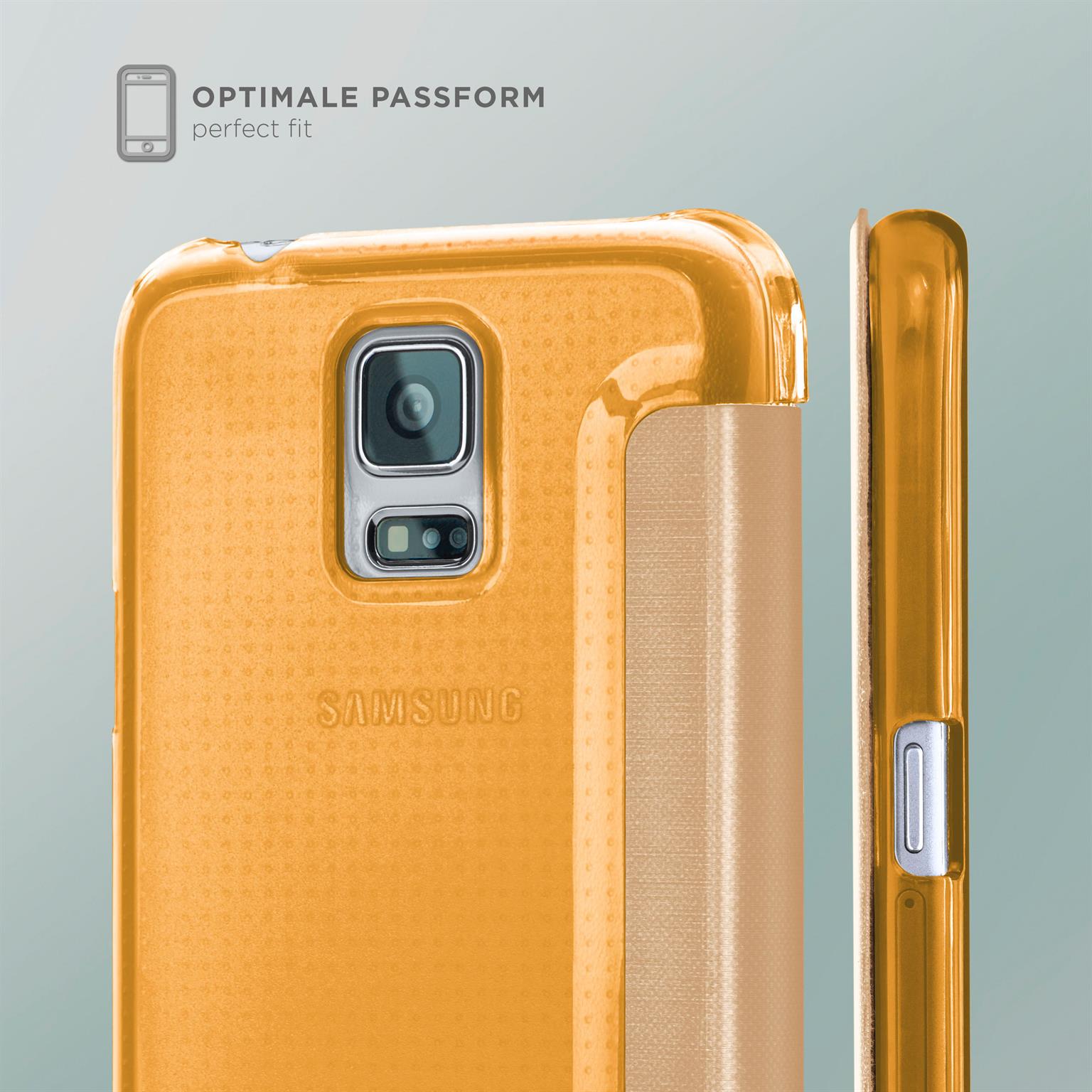 moex Focus Case für Samsung Galaxy S5 – Klapphülle mit Sichtfenster – Handytasche mit Rundumschutz – Weiteres Produktbild 5 moex Focus Case für Samsung Galaxy S5 – Klapphülle mit Sichtfenster – Handytasche mit Rundumschutz – Weiteres Produktbild 5