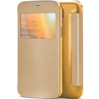 moex Focus Case für Samsung Galaxy S5 Neo – Klapphülle mit Sichtfenster – Handytasche mit Rundumschutz – Rising Sun moex Focus Case für Samsung Galaxy S5 Neo – Klapphülle mit Sichtfenster – Handytasche mit Rundumschutz – Rising Sun