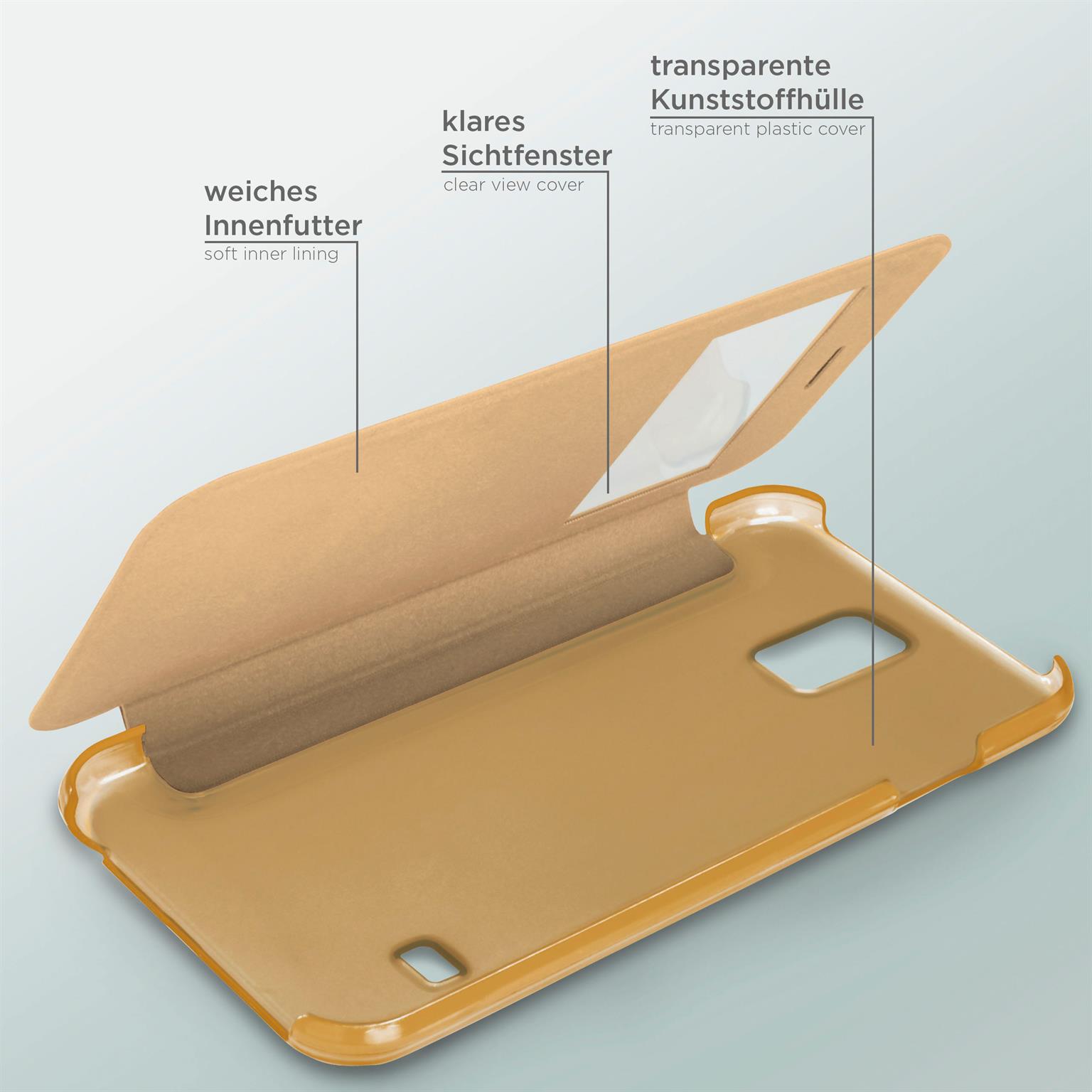 moex Focus Case für Samsung Galaxy S5 Neo – Klapphülle mit Sichtfenster – Handytasche mit Rundumschutz – Weiteres Produktbild 4 moex Focus Case für Samsung Galaxy S5 Neo – Klapphülle mit Sichtfenster – Handytasche mit Rundumschutz – Weiteres Produktbild 4