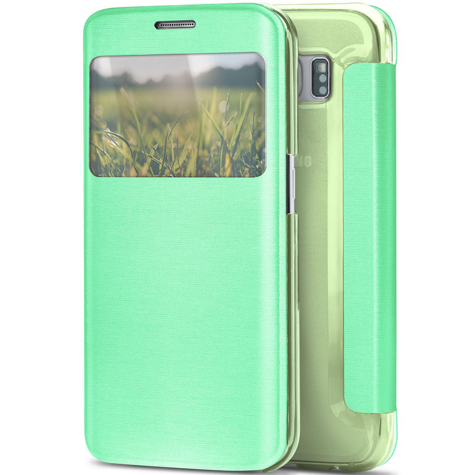 moex Focus Case für Samsung Galaxy S6 Edge – Klapphülle mit Sichtfenster – Handytasche mit Rundumschutz – Weiteres Produktbild 1 moex Focus Case für Samsung Galaxy S6 Edge – Klapphülle mit Sichtfenster – Handytasche mit Rundumschutz – Weiteres Produktbild 1