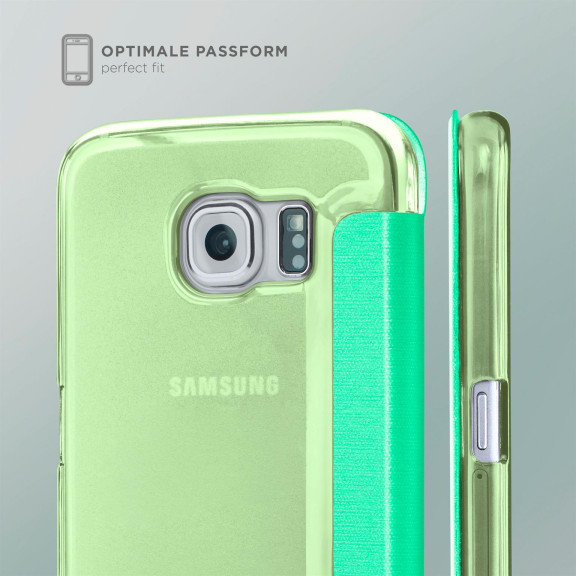 moex Focus Case für Samsung Galaxy S6 Edge – Klapphülle mit Sichtfenster – Handytasche mit Rundumschutz – Weiteres Produktbild 5