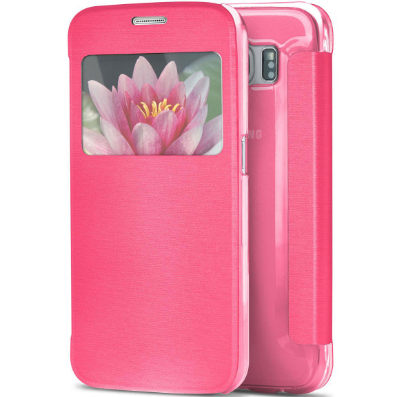 moex Focus Case für Samsung Galaxy S6 – Klapphülle mit Sichtfenster – Handytasche mit Rundumschutz – Weiteres Produktbild 1