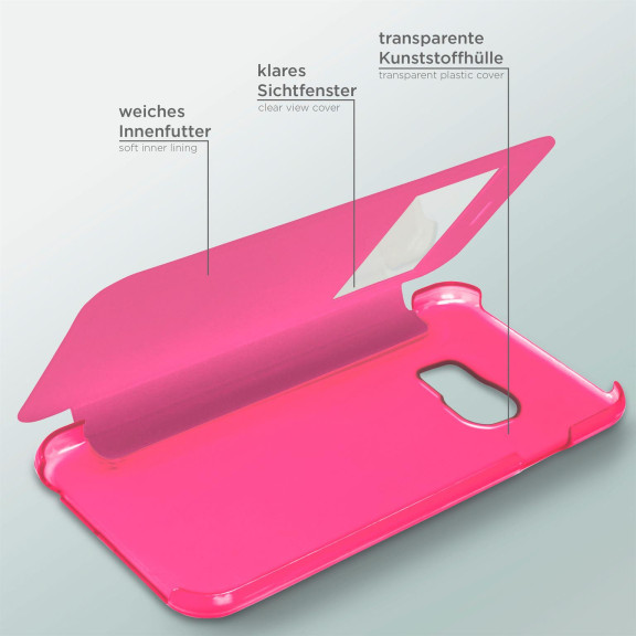 moex Focus Case für Samsung Galaxy S6 – Klapphülle mit Sichtfenster – Handytasche mit Rundumschutz – Weiteres Produktbild 4 moex Focus Case für Samsung Galaxy S6 – Klapphülle mit Sichtfenster – Handytasche mit Rundumschutz – Weiteres Produktbild 4