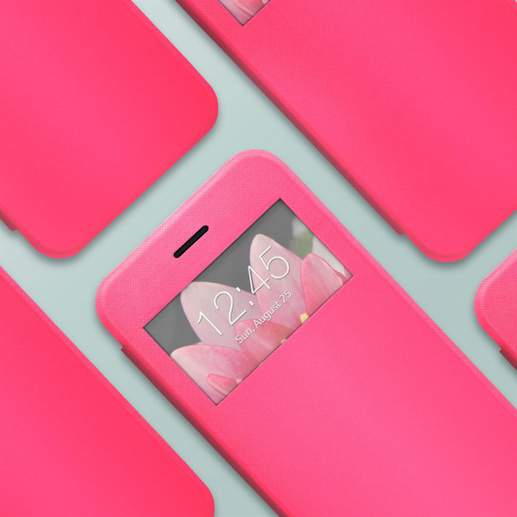 moex Focus Case für Samsung Galaxy S6 – Klapphülle mit Sichtfenster – Handytasche mit Rundumschutz – Weiteres Produktbild 6