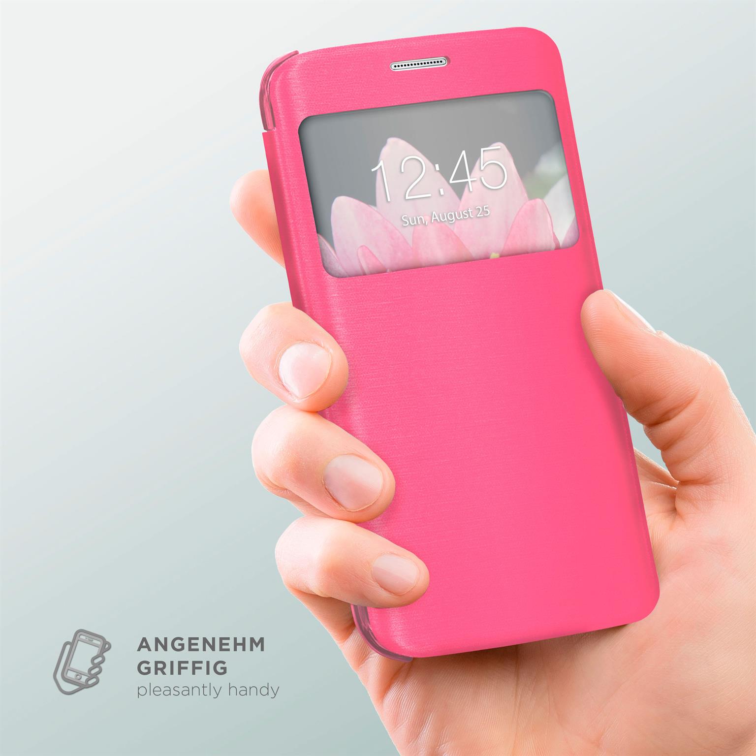 moex Focus Case für Samsung Galaxy S7 – Klapphülle mit Sichtfenster – Handytasche mit Rundumschutz – Weiteres Produktbild 2
