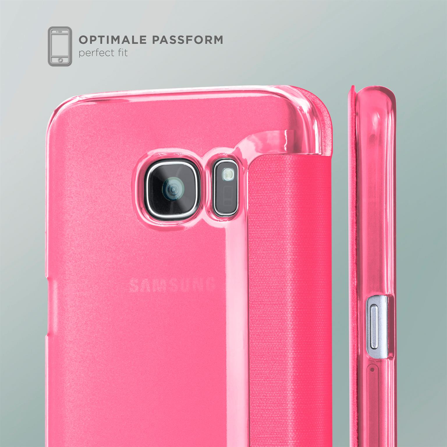 moex Focus Case für Samsung Galaxy S7 – Klapphülle mit Sichtfenster – Handytasche mit Rundumschutz – Weiteres Produktbild 4