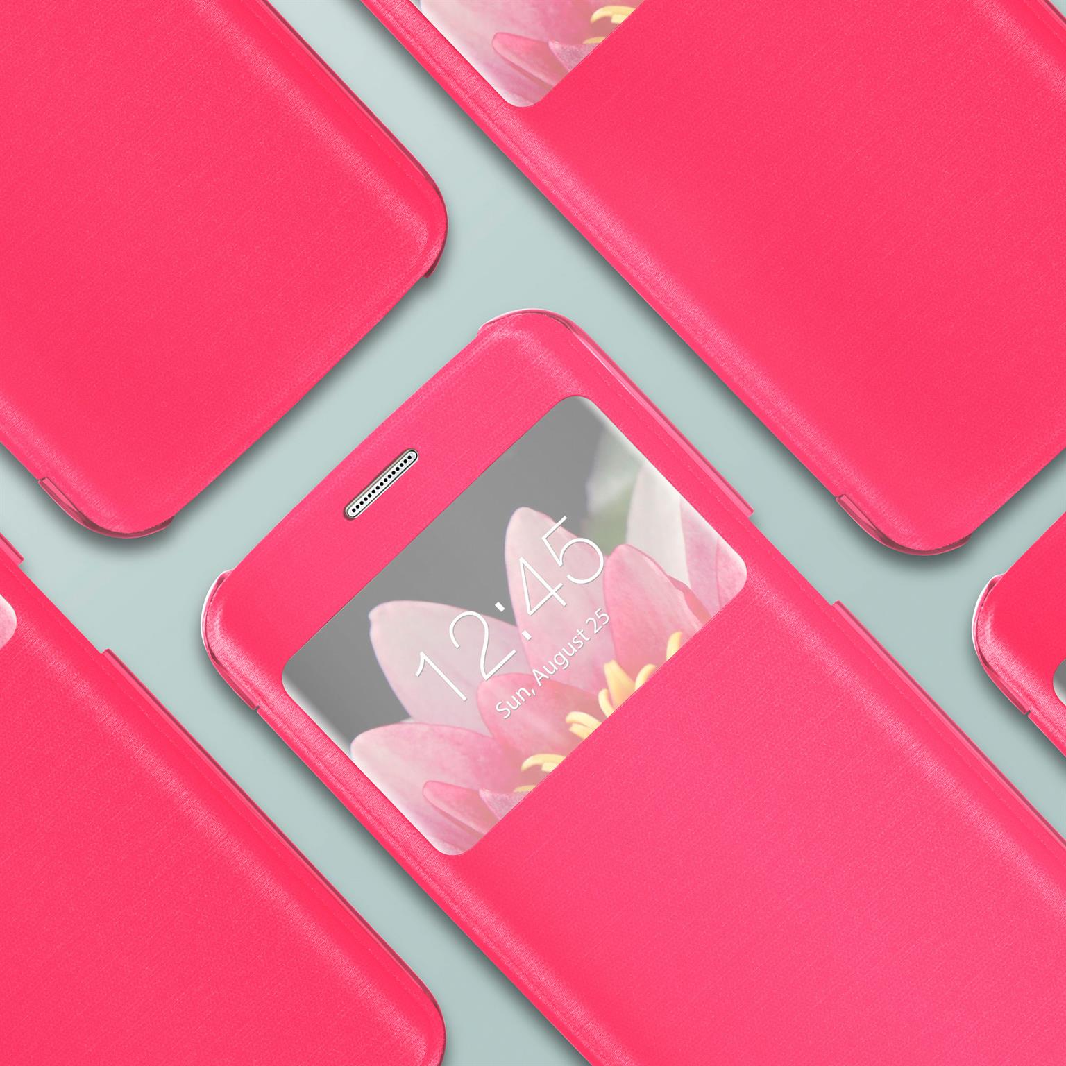 moex Focus Case für Samsung Galaxy S7 – Klapphülle mit Sichtfenster – Handytasche mit Rundumschutz – Weiteres Produktbild 5