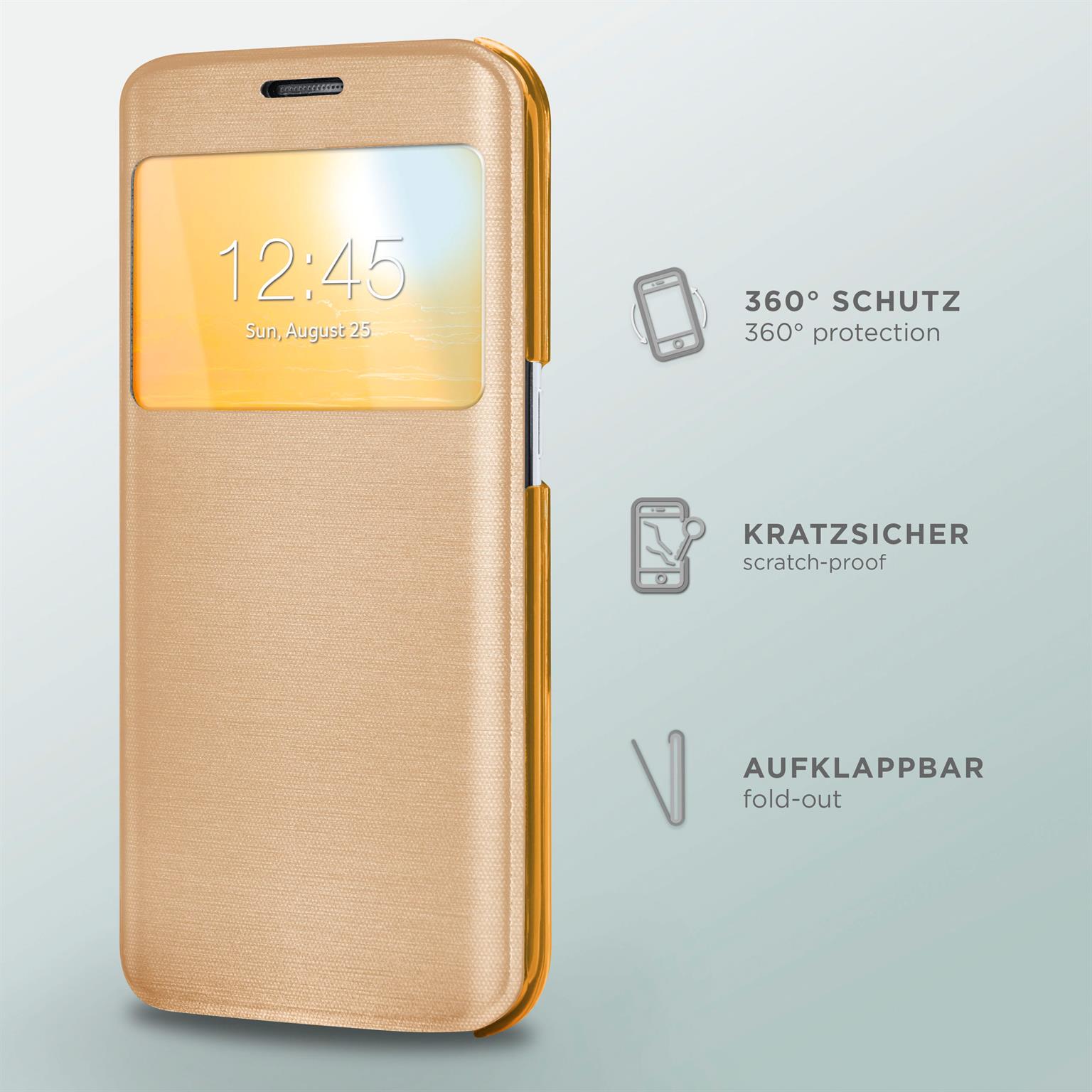 moex Focus Case für Samsung Galaxy S8 Plus – Klapphülle mit Sichtfenster – Handytasche mit Rundumschutz – Weiteres Produktbild 1