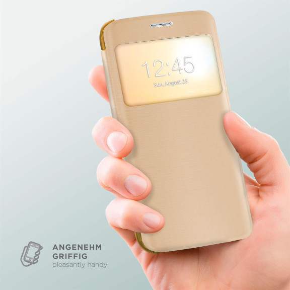 moex Focus Case für Samsung Galaxy S8 Plus – Klapphülle mit Sichtfenster – Handytasche mit Rundumschutz – Weiteres Produktbild 3