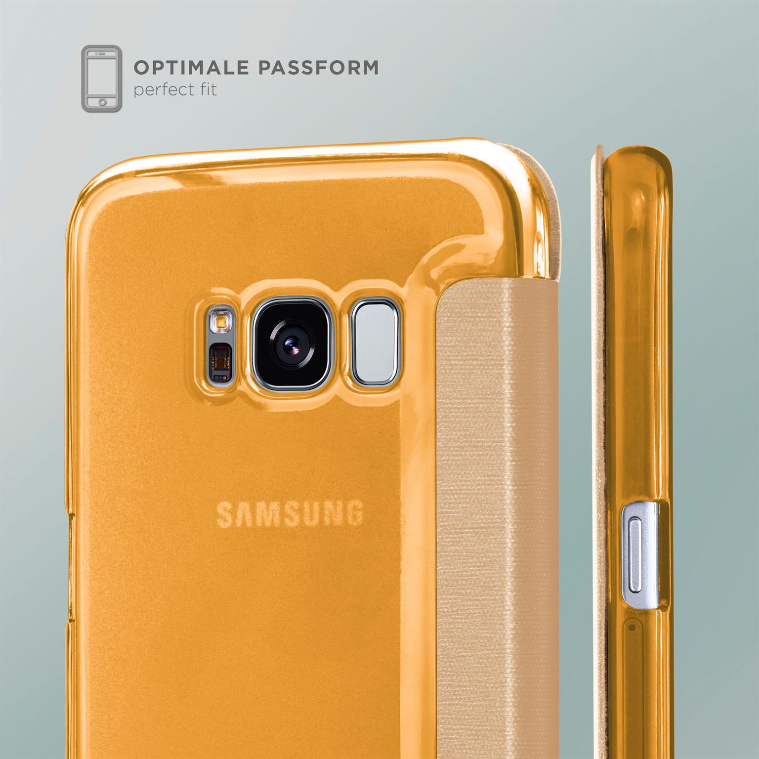 moex Focus Case für Samsung Galaxy S8 Plus – Klapphülle mit Sichtfenster – Handytasche mit Rundumschutz – Weiteres Produktbild 4