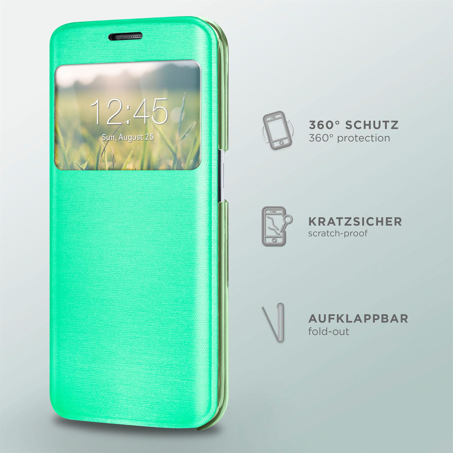 moex Focus Case für Samsung Galaxy S8 Plus – Klapphülle mit Sichtfenster – Handytasche mit Rundumschutz – Weiteres Produktbild 1