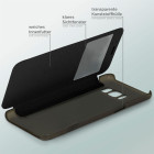 moex Focus Case für Samsung Galaxy S8 Plus – Klapphülle mit Sichtfenster – Handytasche mit Rundumschutz – Produktbild 4