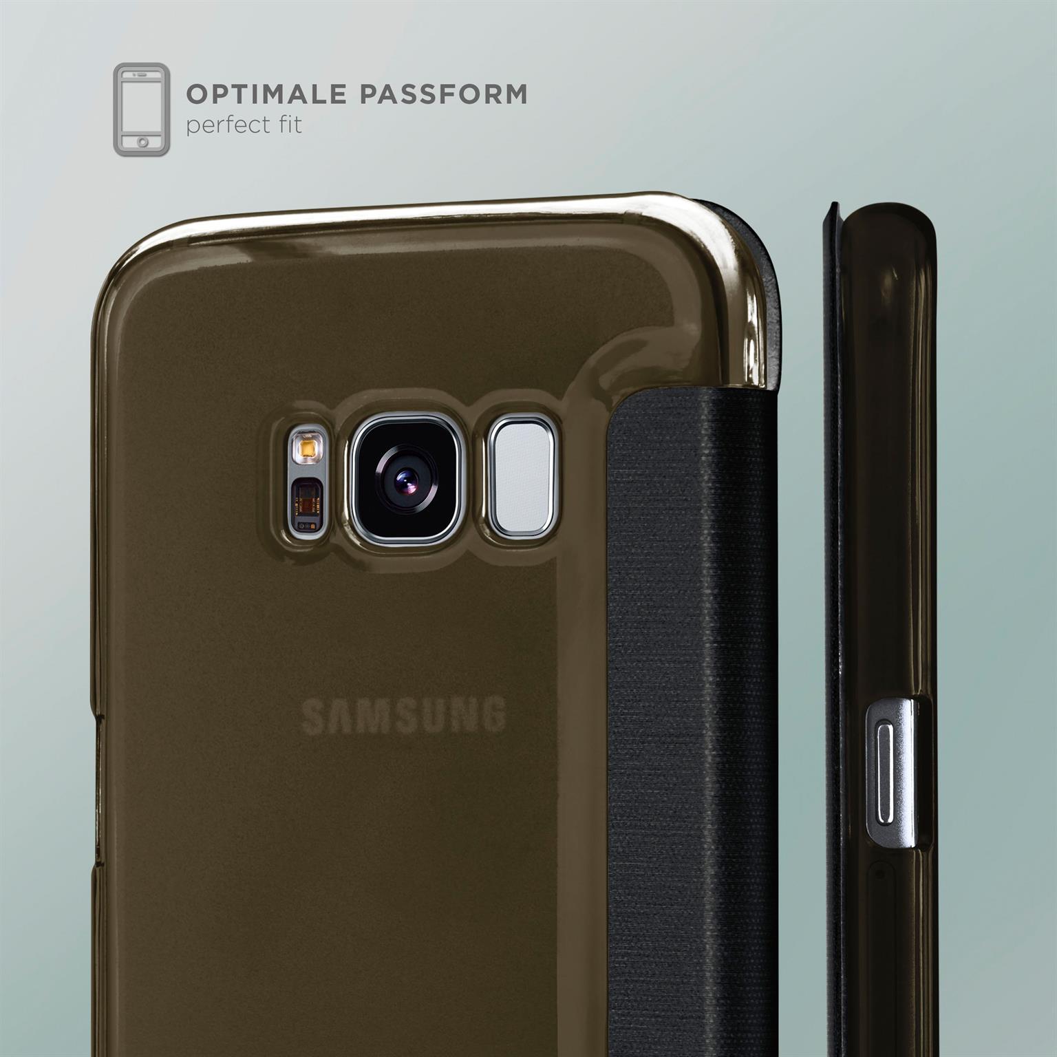 moex Focus Case für Samsung Galaxy S8 Plus – Klapphülle mit Sichtfenster – Handytasche mit Rundumschutz – Weiteres Produktbild 4